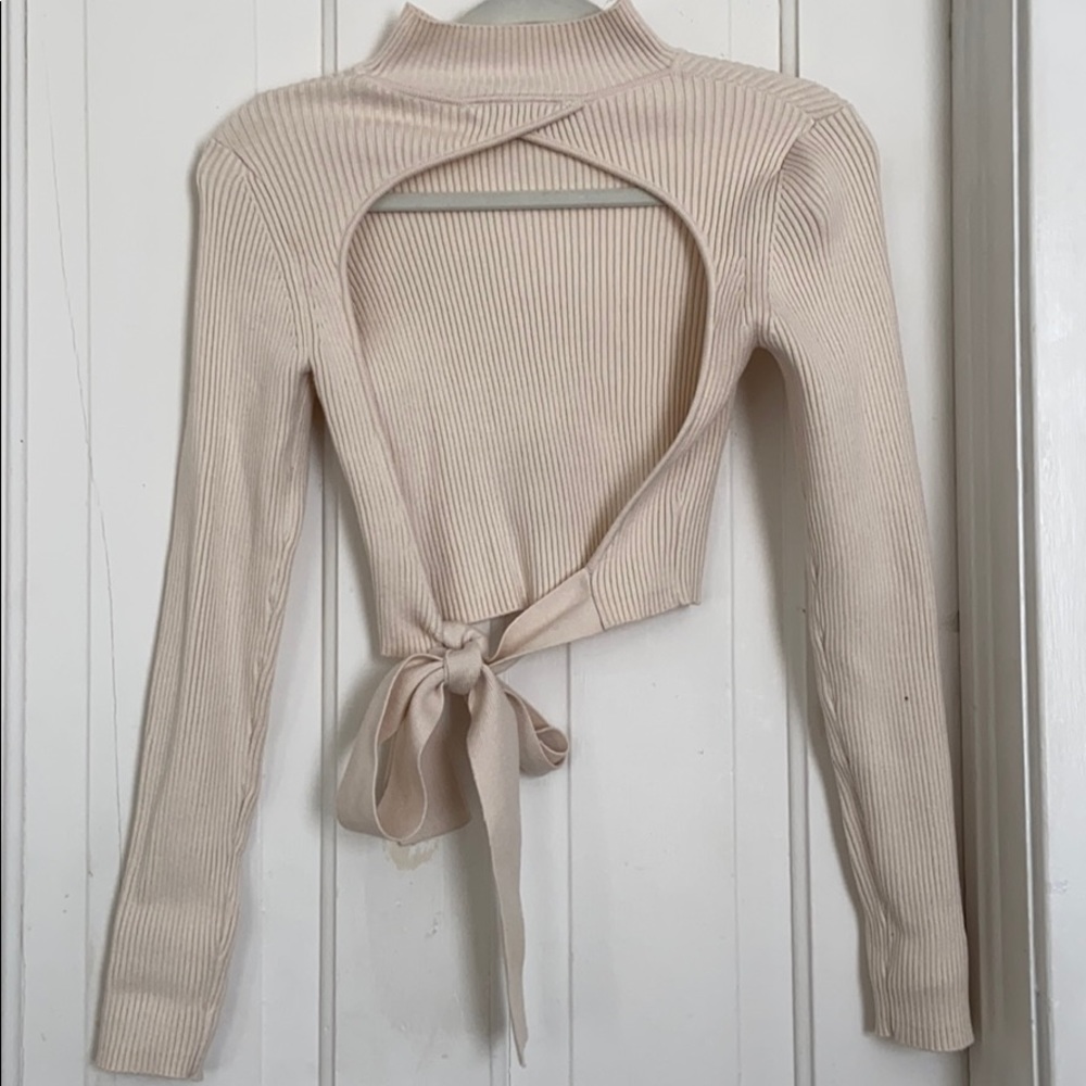 Zara backless sweater 2020 season